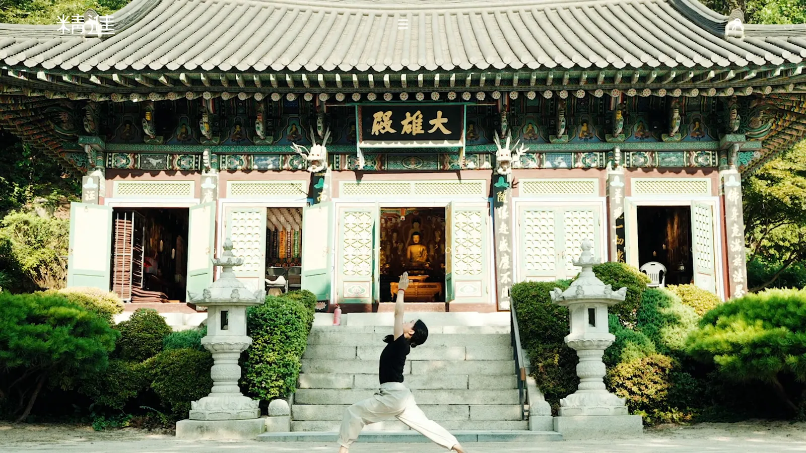 정진 사이트 화면